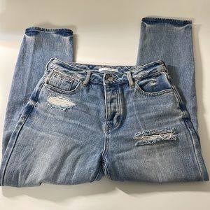 PacSun size 25 distressed mom jeans